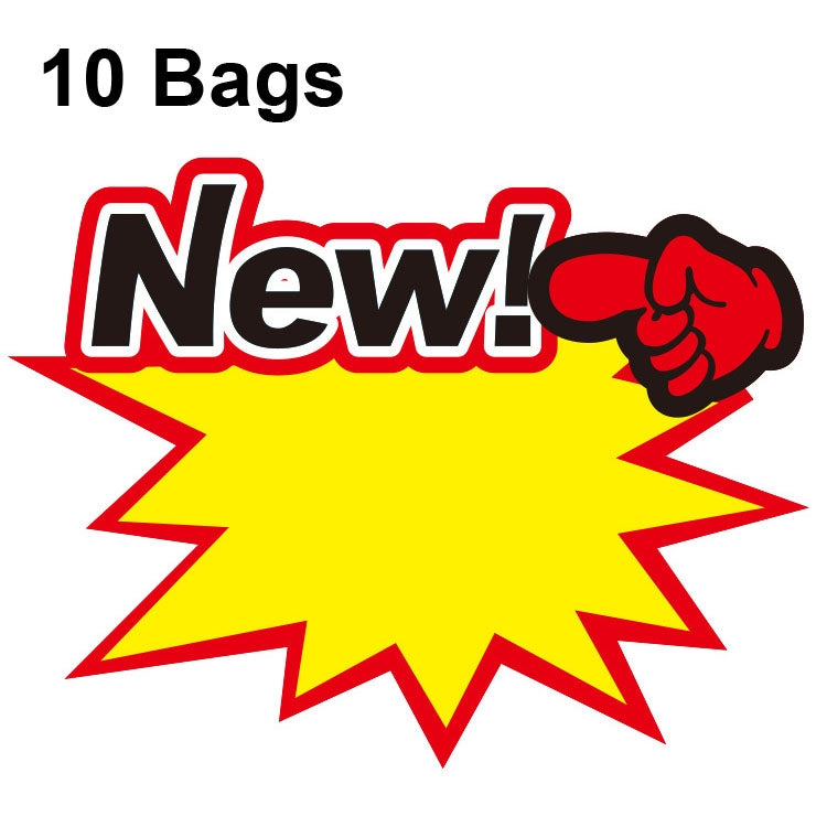 10 Sacos 21x15cm Etiqueta de Preço para Produto Explosivo, Etiqueta de Preço de Supermercado, WM201, WM202, WM203, WM205, WM206, WM207, WM208, WM209, WM210, WM211, WM212, WM213