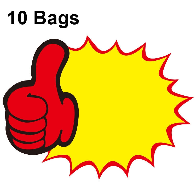 10 Sacos 18x14cm Etiqueta de Preço para Produto Explosivo, Etiqueta de Preço de Supermercado, WM-101, WM-102, WM-103, WM-105, WM-106, WM-107, WM-108, WM-109, WM-10, WM-111, WM-12, WM-113, XD-028, XD-022, XD-009, XD-047, XD-051, XD-069