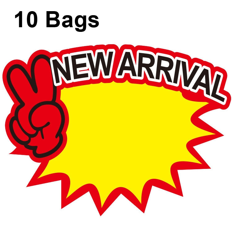 10 sacos Etiqueta de Preço de Produto com Adesivo Explosivo 9x7cm, Etiqueta de Preço de Supermercado, WM-301, WM-302, WM-303, WM-305, WM-306, WM-307, WM-308, WM-309, WM-310, WM-311, WM-312, WM-313, WM-314