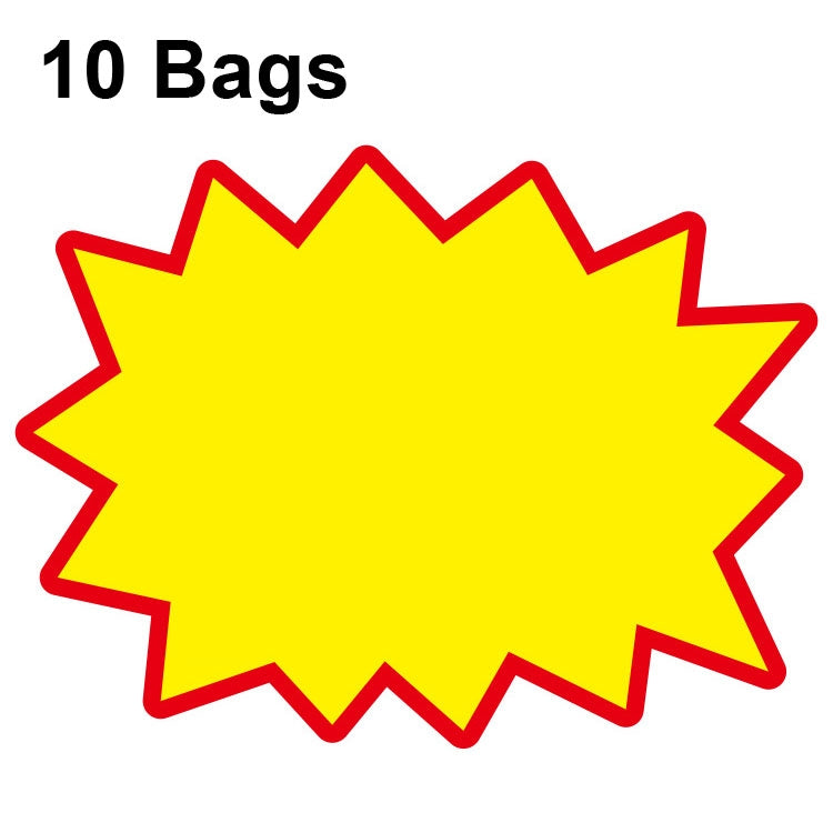 10 sacos Etiqueta de Preço de Produto com Adesivo Explosivo 9x7cm, Etiqueta de Preço de Supermercado, WM-301, WM-302, WM-303, WM-305, WM-306, WM-307, WM-308, WM-309, WM-310, WM-311, WM-312, WM-313, WM-314