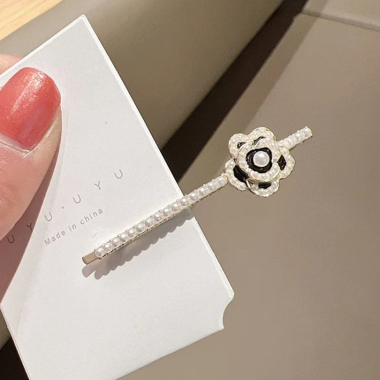 Presilhas de Cabelo com Strass para Mulheres com Franja, Estilos:, 293 Flor de Camélia da Montanha, 371 Leque, 380 Pérola