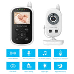 Monitor de Bebé Sem Fios UU24 de 2,4 Polegadas com Câmara, Monitor de Temperatura, Áudio Bidirecional VOX e Canção de Embalar, UU24 Ficha Reino Unido, UU24 Ficha EUA, UU24 Ficha UE