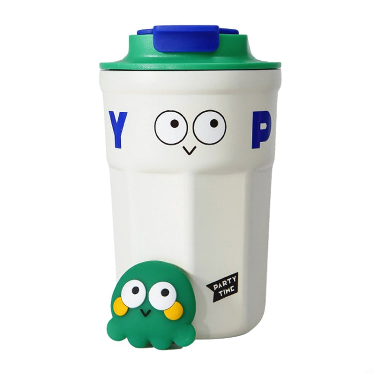 Cartoon Thermal Insulation Cup 316 Stainless Steel Coffee Mug Water Cup, Capacity:, 400ml Purple, 400ml Pink, 400ml Light Green, 400ml White