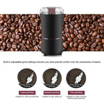 Moinho de Café Elétrico Mini em Aço Inoxidável M150A para Grãos, Especificação:, Plugue US (Roxo), Plugue US (Preto), Plugue US (Branco), Plugue EU (Branco), Plugue EU (Roxo), Plugue UK (Branco), Plugue UK (Preto), Plugue UK (Roxo)
