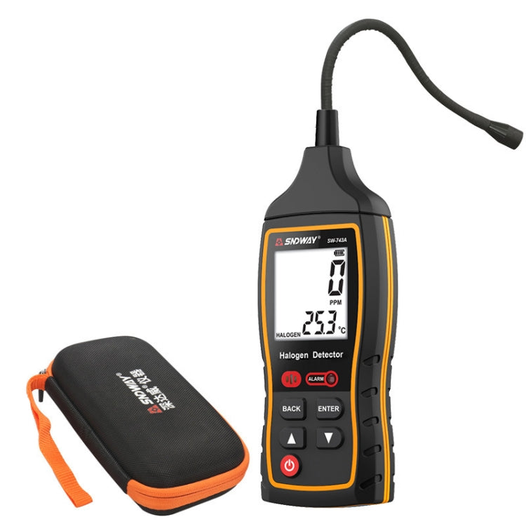 Detector de gás halogéneo SNDWAY SW743A para manutenção automóvel de ar condicionado e refrigerante Freon, SW743A