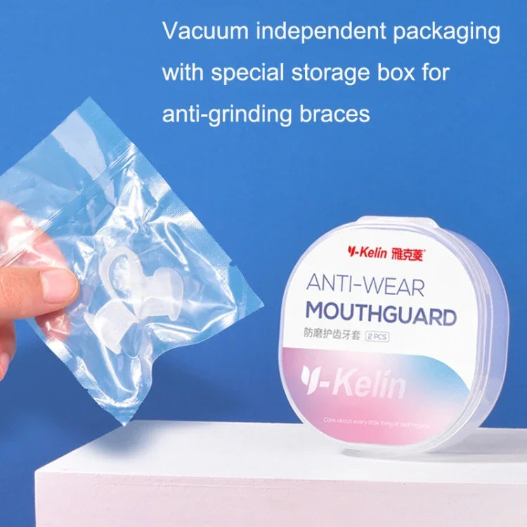 Aparelho Ortodôntico de Silicone Y-Kelin Simulação de Aparelho Anti-Molar para Noite, Transparente