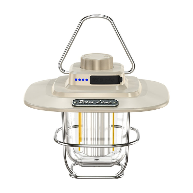 Lanterna Retro LED LY02 para Tenda, Lâmpada de Camping com Carregamento USB, LY02 Verde, LY02 Branco, LY02 Preto