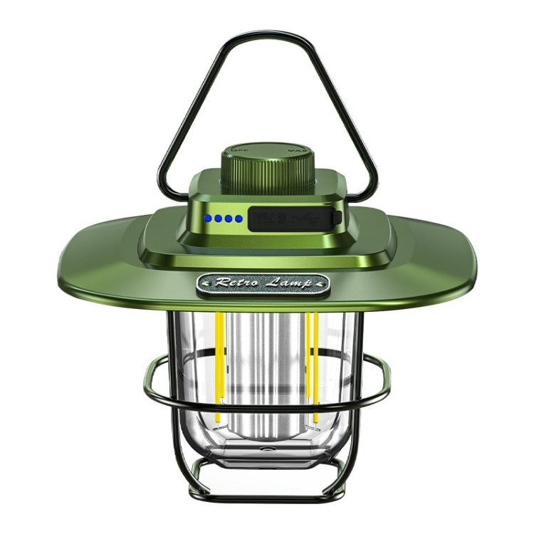 Lanterna Retro LED LY02 para Tenda, Lâmpada de Camping com Carregamento USB, LY02 Verde, LY02 Branco, LY02 Preto
