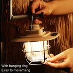 Lanterna Retro LED LY02 para Tenda, Lâmpada de Camping com Carregamento USB, LY02 Verde, LY02 Branco, LY02 Preto