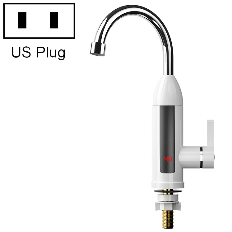 Torneira Elétrica de Cozinha Inteligente com Ecrã Digital Instantâneo, Plugue:, Plugue UE, Plugue EUA, Plugue Reino Unido