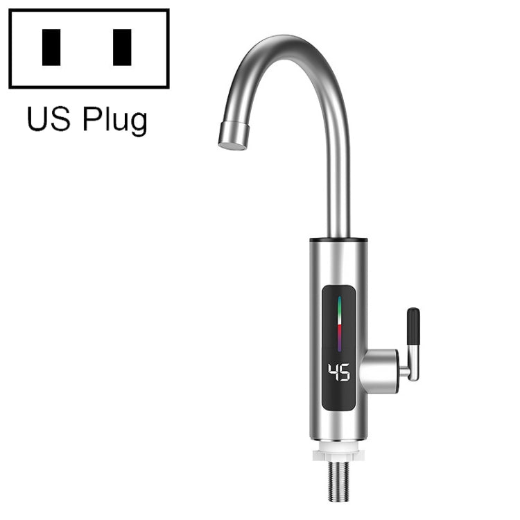 Torneira Elétrica de Cozinha Inteligente com Ecrã Digital Instantâneo, Plugue:, Plugue UE, Plugue EUA, Plugue Reino Unido