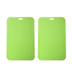2pcs Baby Auxiliary Cutting Board Fruit and Vegetable Cutting Plastic Board, 2pcs Pink, 2pcs Green