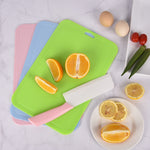 2pcs Tábua Auxiliar para Bebé para Cortar Frutas e Legumes, 2pcs Rosa, 2pcs Verde