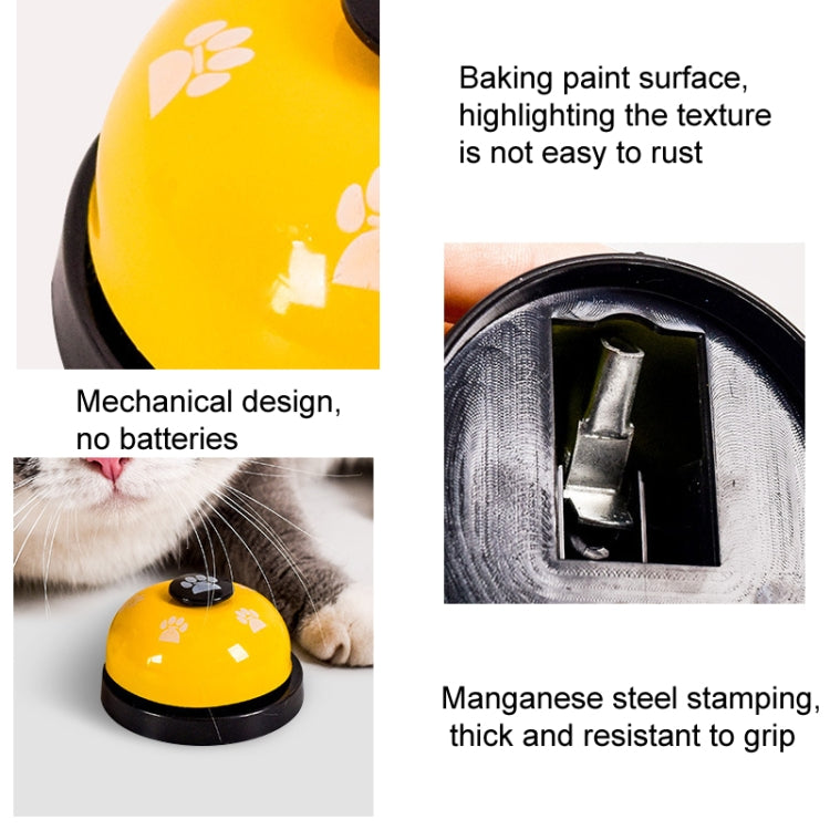 Brinquedo de Treino para Animais de Estimação Anel com Sino Pequeno Pegada para Jantar, 3pcs Sino Amarelo, 3pcs Sino Vermelho, 3pcs Sino Rosa, 3pcs Sino Branco, 3pcs Sino Azul Royal
