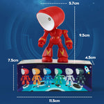 9622 Lâmpada de Secretária Magnética de Mesa Mini Dobrável de Desenho Animado Policial Luz Noturna LED, 9622 (Vermelho), 9622 (Preto), 9622 (Amarelo), 9622 (Verde), 9622 (Azul), 9622 (Branco)