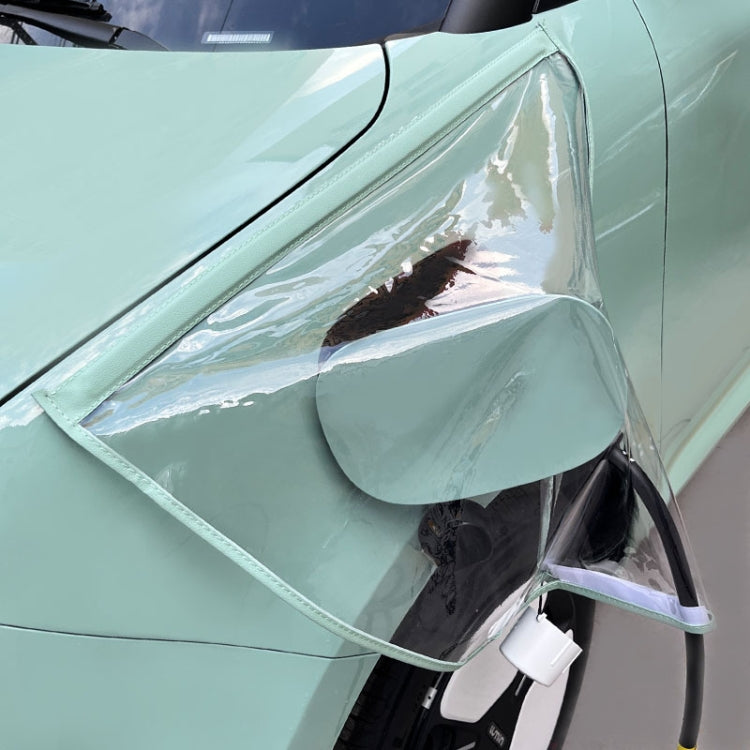 Electric Vehicle Charging Port Magnetic Transparent Rain Cover, Rain Cover Black, Rain Cover Transparent Green, Rain Cover Yellow, Rain Cover Blue, Rain Cover Pink, Rain Cover White