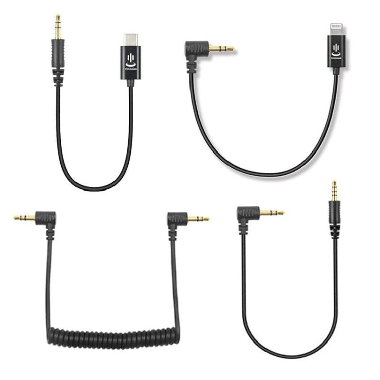 Cabo adaptador de áudio para microfone Rode YICHUANG, 3.5mm para 8 pinos, 3.5mm para Type-C, 3.5mm TRS para TRS, 3.5mm TRS para TRRS