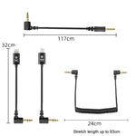 Cabo adaptador de áudio para microfone Rode YICHUANG, 3.5mm para 8 pinos, 3.5mm para Type-C, 3.5mm TRS para TRS, 3.5mm TRS para TRRS