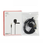 Microfone de lapela sem fios para câmara Rode, comprimento 1.5m, LM16