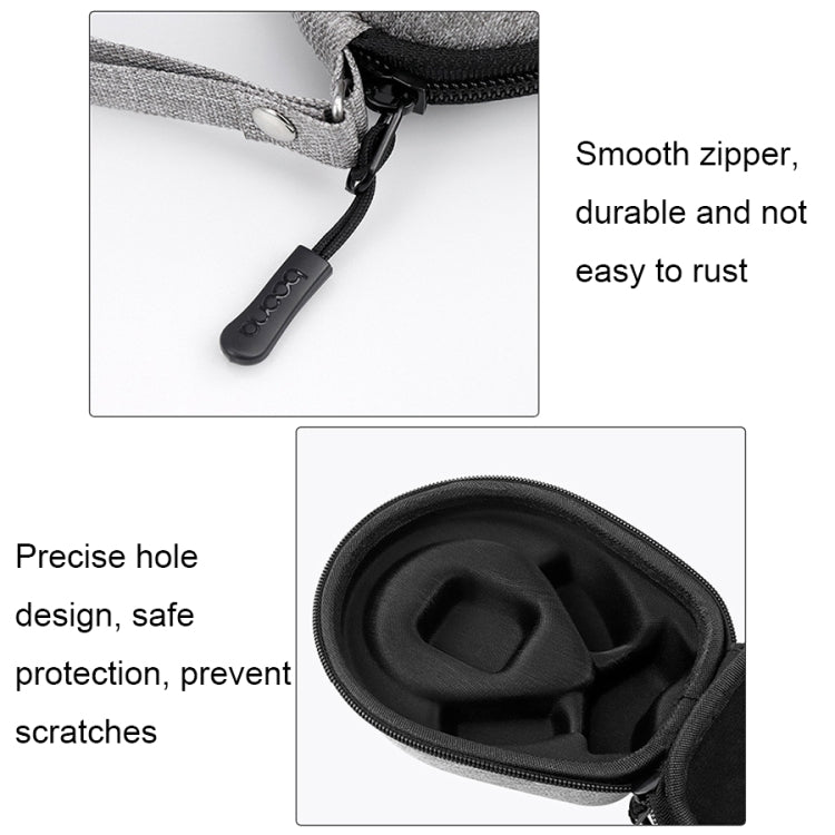 Para Aftershokz AS660/AS650 Baona BN-F035 Bolsa de Armazenamento Anti-pressão e Anti-impacto para Auriculares, BN-F035 (Cinzento)