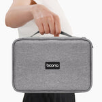 Baona Multifunctional Earphone Data Cable Digital Storage Bag, Spec:, Single-layer (Gray), Single-layer (Black), 2-layer (Gray), 2-layer (Black), Single-Layer Box (Gray), Single-Layer Box (Black), 2-layer Box (Gray), 2-layer Box (Black), XL (Gray)     ...