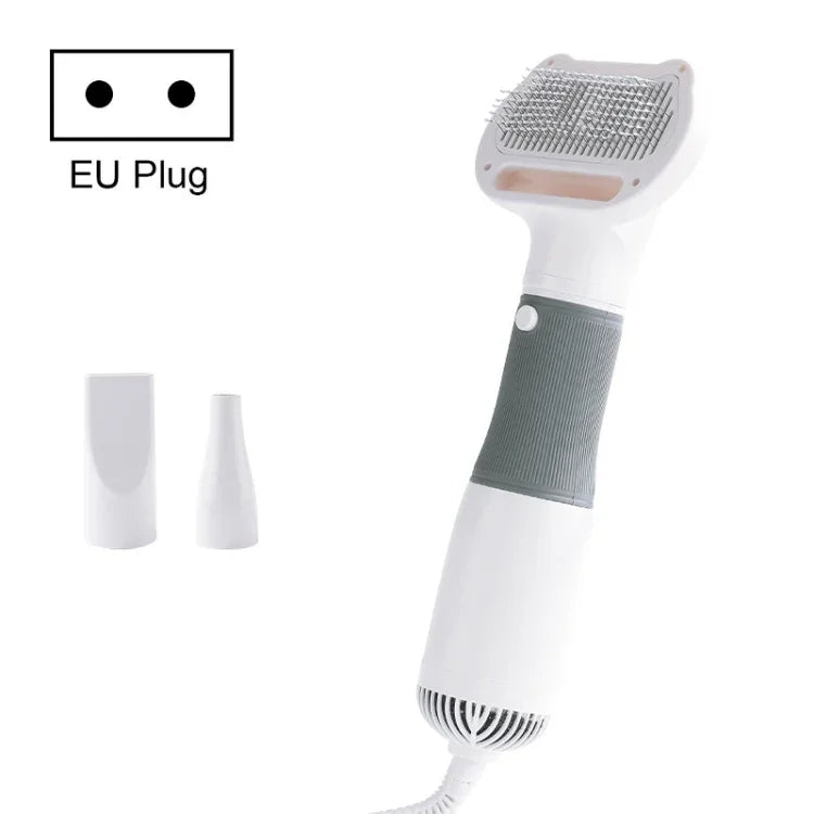 3 em 1 Pentes Elétricos para Remoção de Pêlo de Animais com 600W e Vento Forte, Especificação:, Ficha US 110V, Ficha EU 220V, Ficha UK 220-240V