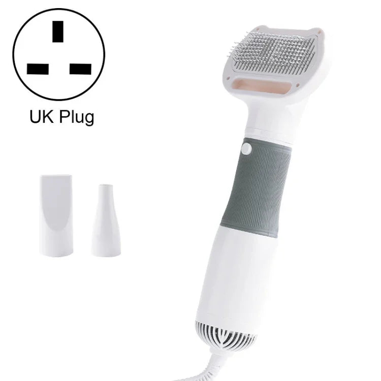 3 em 1 Pentes Elétricos para Remoção de Pêlo de Animais com 600W e Vento Forte, Especificação:, Ficha US 110V, Ficha EU 220V, Ficha UK 220-240V