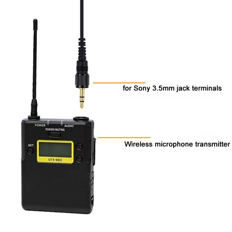 Microfone de lapela sem fios para câmara SONY D11 D21 com clipe de colarinho 3.5mm, ECM-V1B