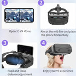 Óculos de Realidade Virtual VRSHINECON G13 para Telemóvel Filme Jogo 3D, G13