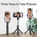 Selfie stick Bluetooth dobrável portátil com rotação de 360 graus, especificações: P20S 72cm, P20S-1 74cm, P20H 102cm, P20H-1 102cm