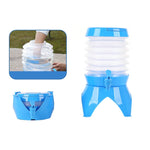Outdoor Camping Portable Car Retractable Folding Bucket With Faucet, Capacity:, 5.5L, 7.5L