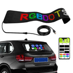 Ecrã LED Flexível para Carro com Controlo por APP de Telemóvel, Ligação Bluetooth, S1664RGB 390x107mm, S1696RGB 672x122mm, S3264RGB 390x187mm, S3296RGB 672x218mm