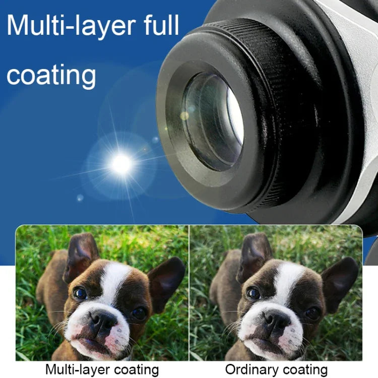 Binóculos para Observação Estelar 2X/3X HD com Lente Óptica Completa Telescópio Portátil, 2x40, 3x50