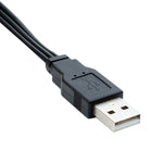 Cabo de Áudio AV USB para 3 RCA, 1 Macho 3 Fêmeas, 25cm, 1,5m