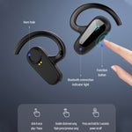 Conceitos de Condução Óssea Auscultadores Estéreo Bluetooth com Ecrã Digital, Estilo:, Ouvido Único
