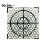 FP001 Autocolante Reflector de Mapeamento de Túnel Diamante para Monitorização e Medição, Tamanho: 60x60mm, 60x60mm, 60x60mm com Triângulo