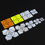 FP001 Autocolante Reflector de Mapeamento de Túnel Diamante para Monitorização e Medição, Tamanho: 60x60mm, 60x60mm, 60x60mm com Triângulo