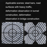 FP001 Autocolante Reflector de Mapeamento de Túnel Diamante para Monitorização e Medição, Tamanho: 60x60mm, 60x60mm, 60x60mm com Triângulo