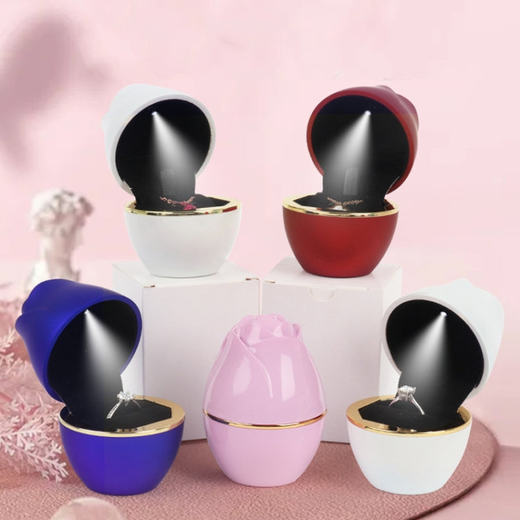 017257 Rose Shape LED Spotlight Ring Necklace Storage Box without Jewelry, Spec:, 017257 Pendant(Pink), 017257 Pendant(Green), 017257 Ring(Red), 017257 Ring(Royal Blue), 017257 Ring(White), 017257 Ring(Pink), 017257 Ring(Green), 017257 Pendant(Red)    ...