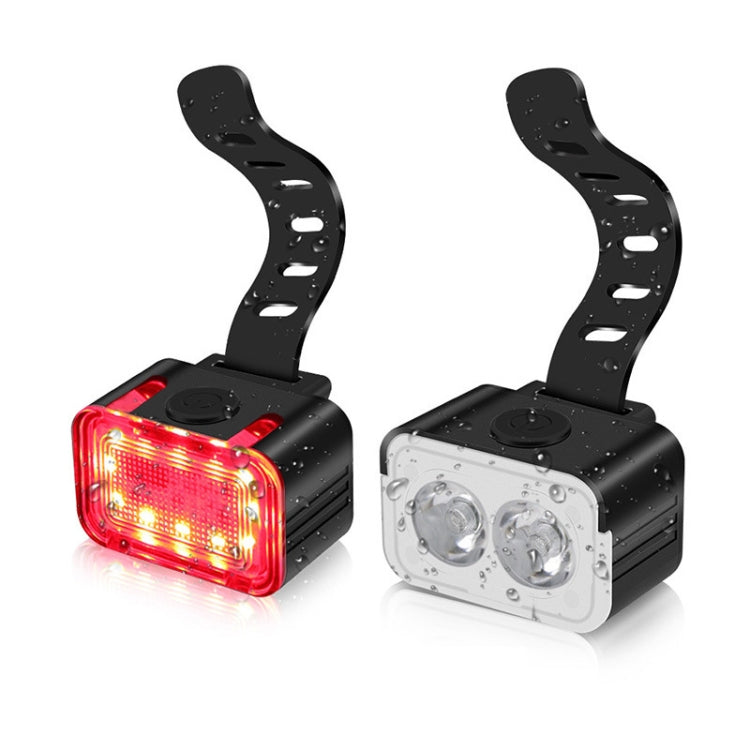 Conjunto de Luzes para Bicicleta com Carregamento USB, LED para Exterior, Estilo:, Luz Frontal, Luz Traseira, Luz Frontal+Luz Traseira