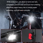 Conjunto de Luzes para Bicicleta com Carregamento USB, LED para Exterior, Estilo:, Luz Frontal, Luz Traseira, Luz Frontal+Luz Traseira