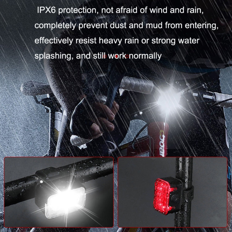 Conjunto de Luzes para Bicicleta com Carregamento USB, LED para Exterior, Estilo:, Luz Frontal, Luz Traseira, Luz Frontal+Luz Traseira