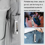 V1 Keychain Lantern Mini Light Flashlight Multifunctional Outdoor Home Flashlight, V1 Transparent White, V1 Transparent Pink