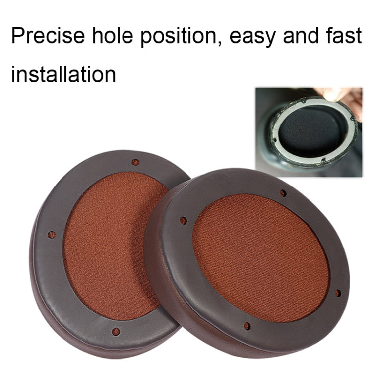 Para Edifier W855BT 2pcs Capa de Espuma Suave e Respirável para Auscultadores, Cor: Proteína Preta, Proteína Preta, Proteína Castanha, Pele de Cordeiro Preta, Pele de Cordeiro Castanha, Preto, Castanho, Seda Gelada Preta, Rede Preta