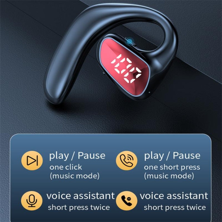 M-K8 Auscultadores Bluetooth com Gancho para Ouvido Modelo de Negócios de Condução Aérea, M-K8 Preto, M-K8 Vermelho, M-K8 Azul, M-K8 Verde