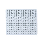 Tapete de Silicone com 130 Cavidades para Moldes de Mini Snacks para Animais de Estimação, Forma para Biscoitos e Bolos para Cão, Azul, Rosa