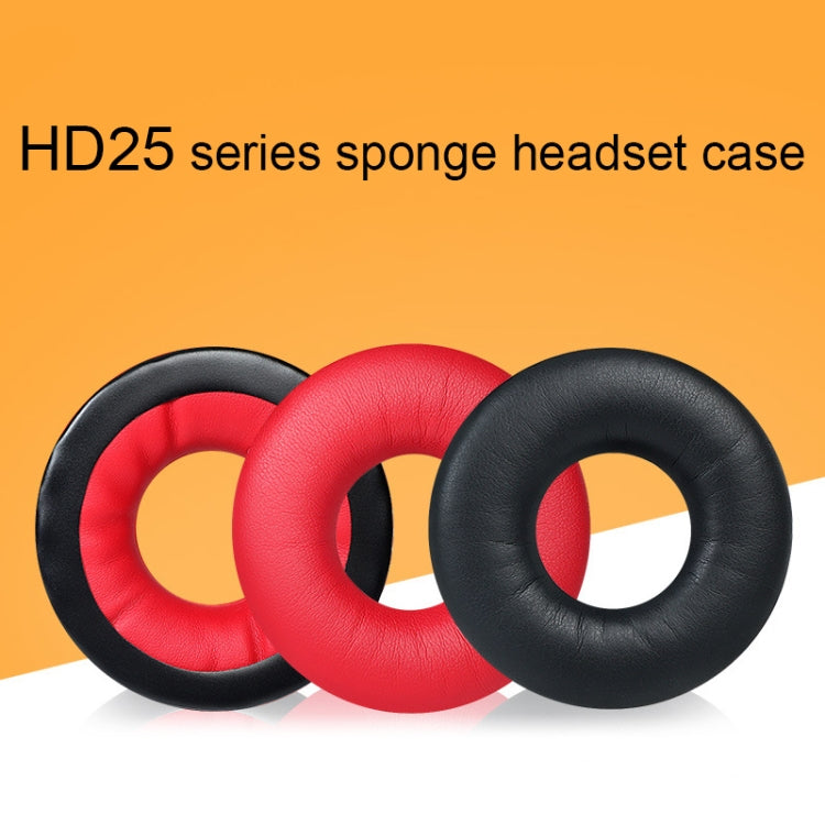 1par Capa de Espuma para Auscultadores Sennheiser HD25-1II/25/25SP/25SP-II, Preto, Vermelho, Amarelo, Azul, Branco, Preto Enrugado