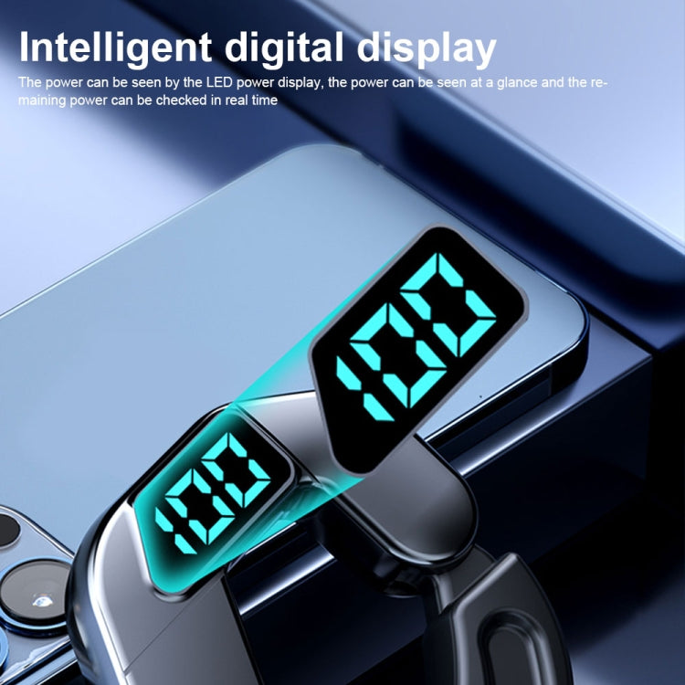 Auricular Bluetooth Desportivo Estéreo com Ecrã Digital e Condução Óssea V19, V19 Preto, V19 Branco, V19 Rosa, V19 Azul, V19 Verde