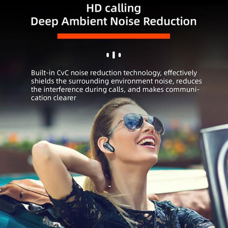 Auricular Bluetooth com Ecrã Digital e Condução Óssea YX02, YX02 Preto, YX02 Cinzento, YX02 Vermelho, YX02 Rosa