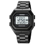 Relógio Eletrónico Masculino SKMEI 1875 para Exterior com Temporizador e Multifuncional, Estilo:, 1875 Correia de Aço Máquina Preta, 1875 Correia de Silicone Máquina Branca, 1875 Correia de Silicone Máquina Preta, 1875 Correia de Aço Máquina Branca